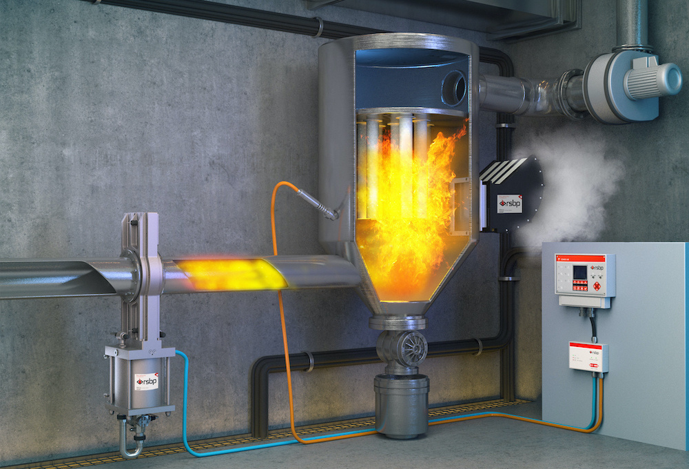 PROTEÇÃO COM DISPOSITIVO DE VENTILAÇÃO SEM CHAMA FLEX E GATEX